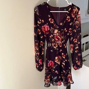 XXS Lulus long sleeve skater dress